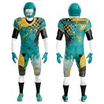 Youth American Football Team Uniform Set Custom Designer Sublimation Quick Dry Short Sleeve Breathable-Price