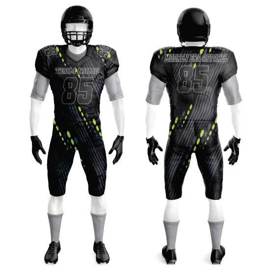 Youth American Football Team Uniform Set Custom Designer Sublimation Quick Dry Short Sleeve Breathable-Price