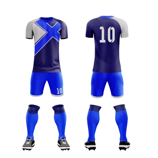 Custom Name High Quality Comfortable Breathable Soccer Uniforms-France Jerseys with Sublimation Customizable