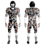 Youth American Football Team Uniform Set Custom Designer Sublimation Quick Dry Short Sleeve Breathable-Price