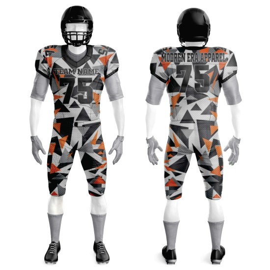 Youth American Football Team Uniform Set Custom Designer Sublimation Quick Dry Short Sleeve Breathable-Price