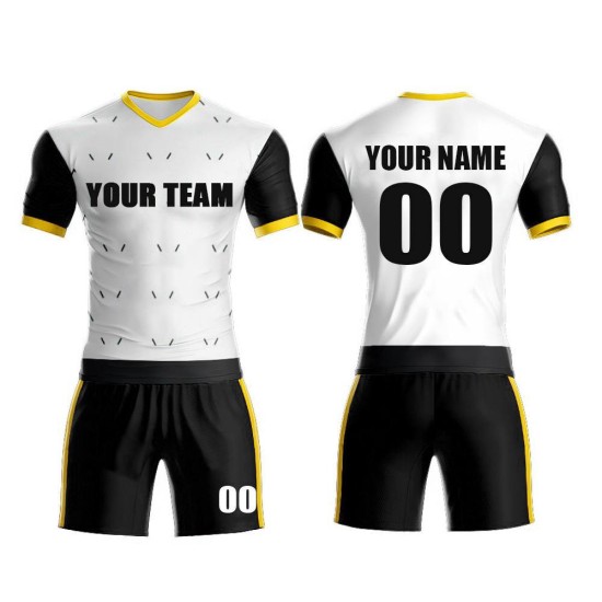 High Quality Custom Men's Football Kits Soccer Jersey Set for Team Training Sublimation Soccer Uniforms with Custom Name