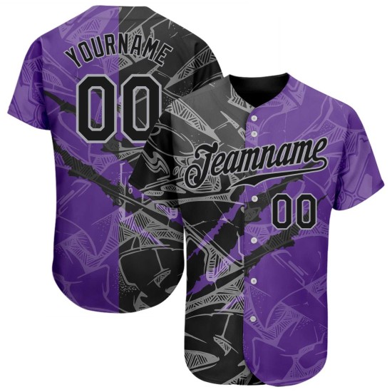 Custom Logo 3D Pattern Full Button Baseball Jersey Wholesale College Games Sublimation Printing Baseball Jerseys