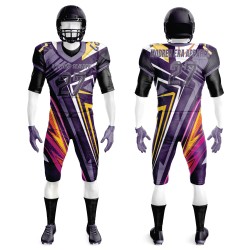 Wholesale Men Sublimation Embroidered Pro Quality Polyester Sublimation American Football Uniforms