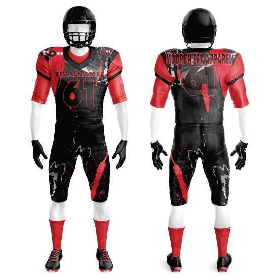 Wholesale Men Sublimation Embroidered Pro Quality Polyester Sublimation American Football Uniforms